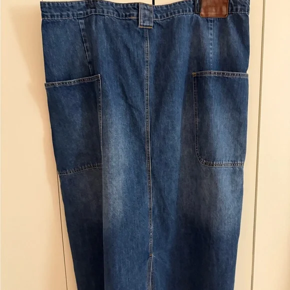 Telfar Long Jean Skirt - Blue Denim sz 2XL NWT